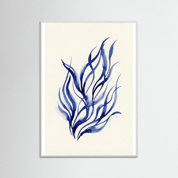 White Wood Blue Embrace Blue
