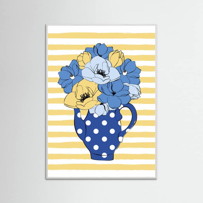 Blue Flowers Poster – poster och konsttryck