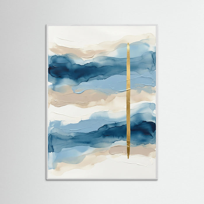 Blue Horizon Blocks – póster e impresión artística
