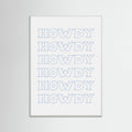 Plakat Blue Howdy – plakat i druk artystyczny