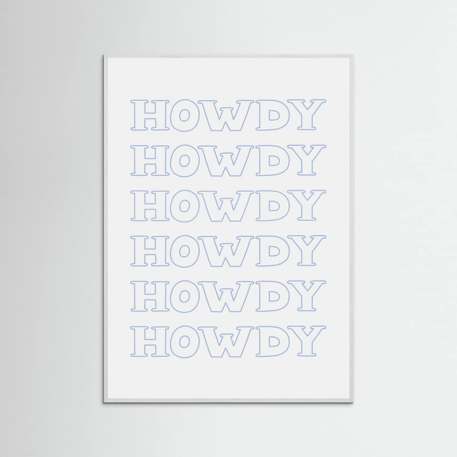 Plakat Blue Howdy – plakat i druk artystyczny