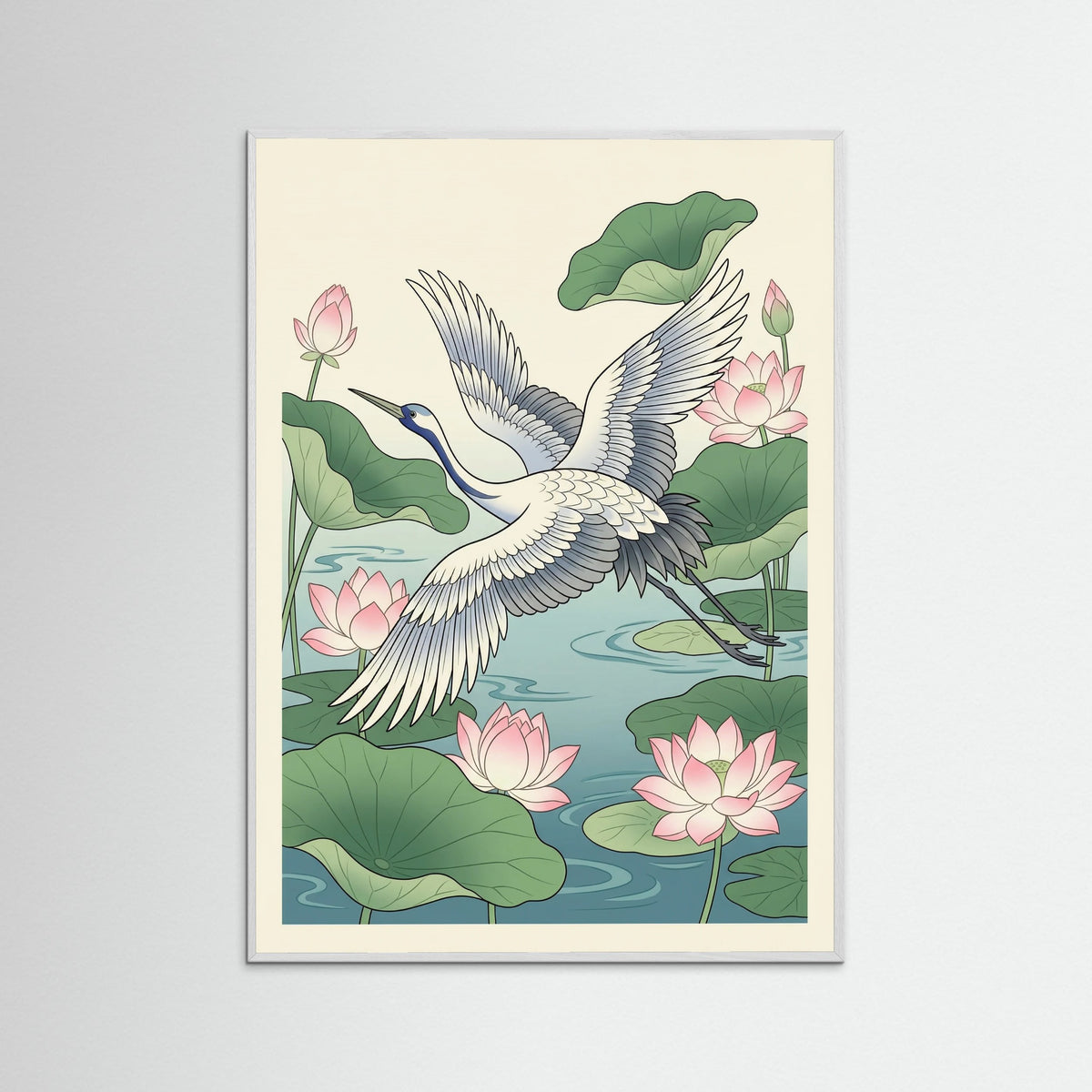 White Wood Blue Iris Bloom