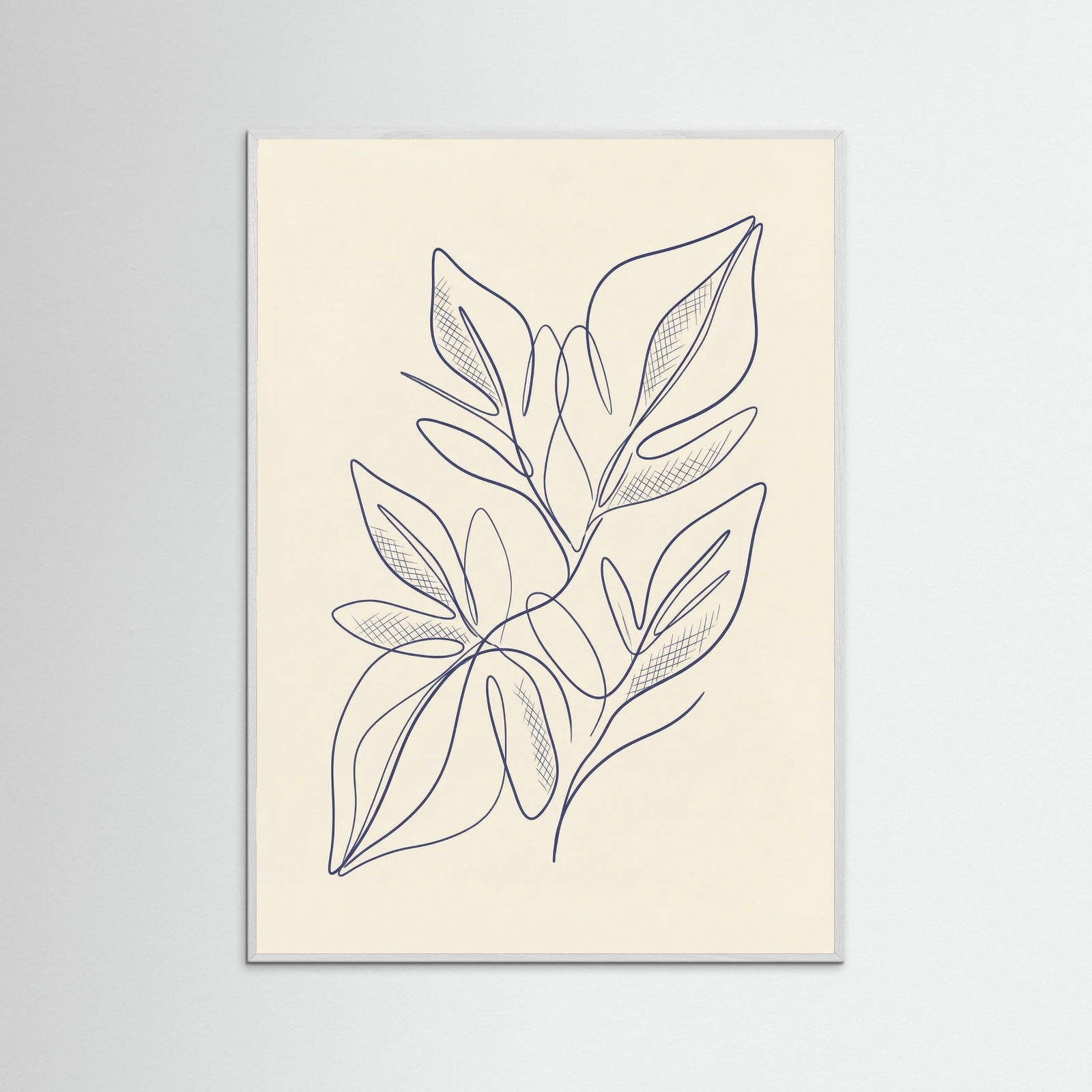 White Wood Blue Still Contemplation