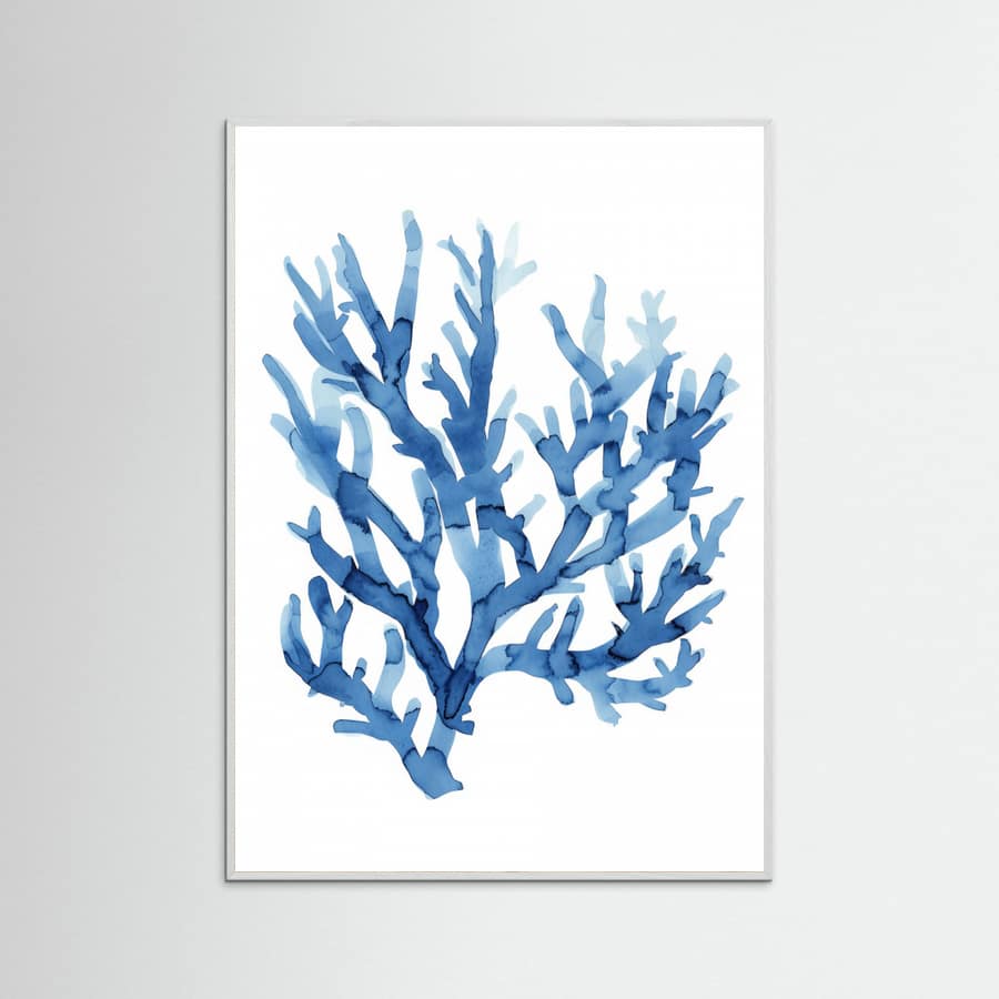 Bluecoral(watercolor) Poster – plakat og kunsttryk