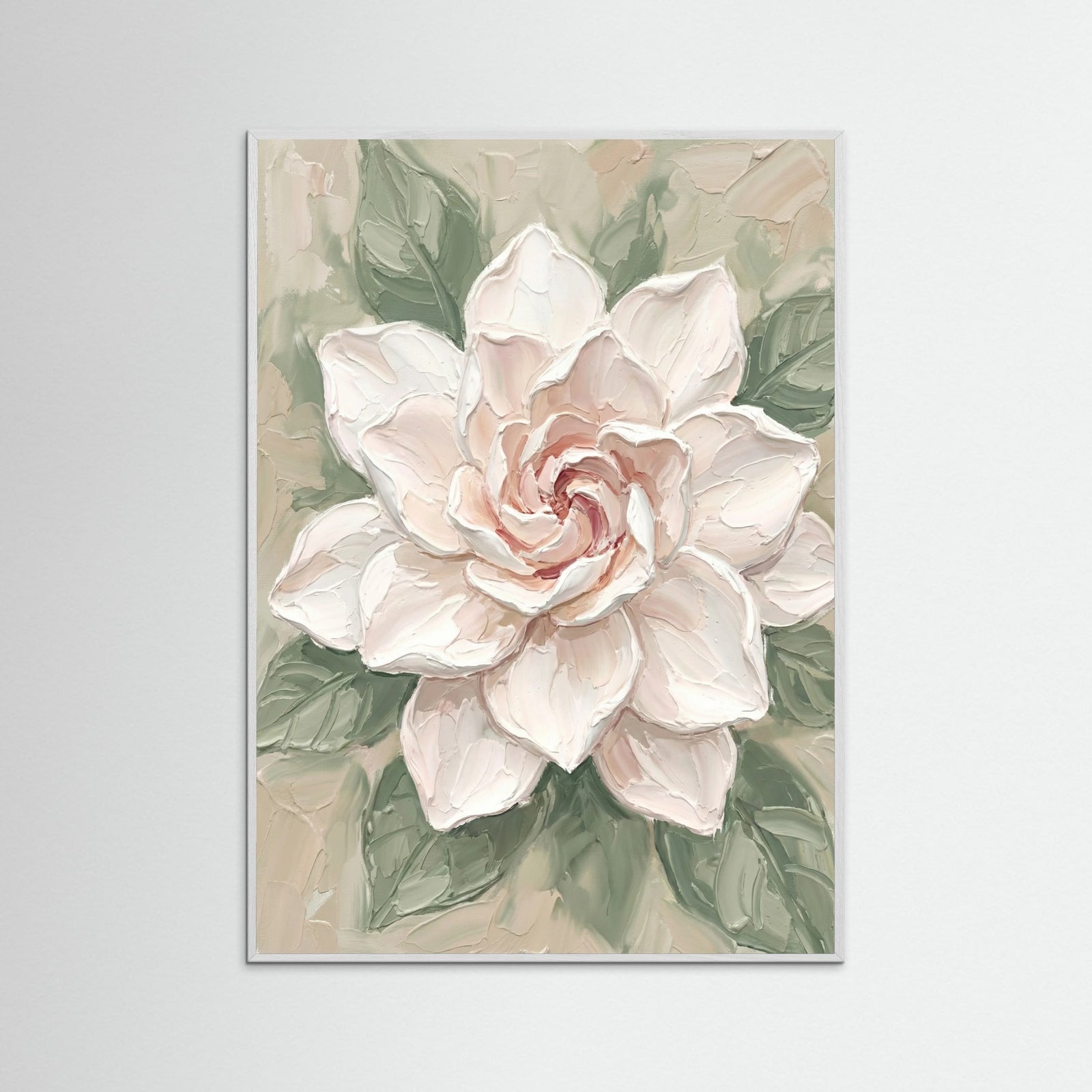 White Wood Blushing Petals