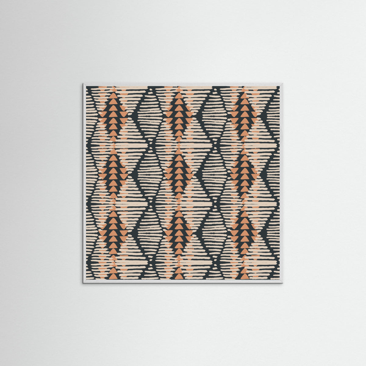 White Wood Boho Lines Poster