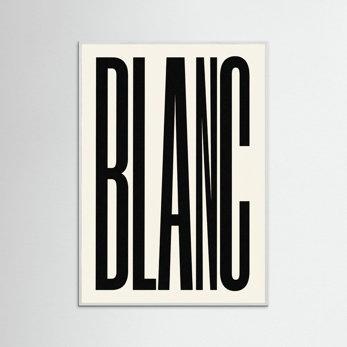 White Wood Bold Noir Statement