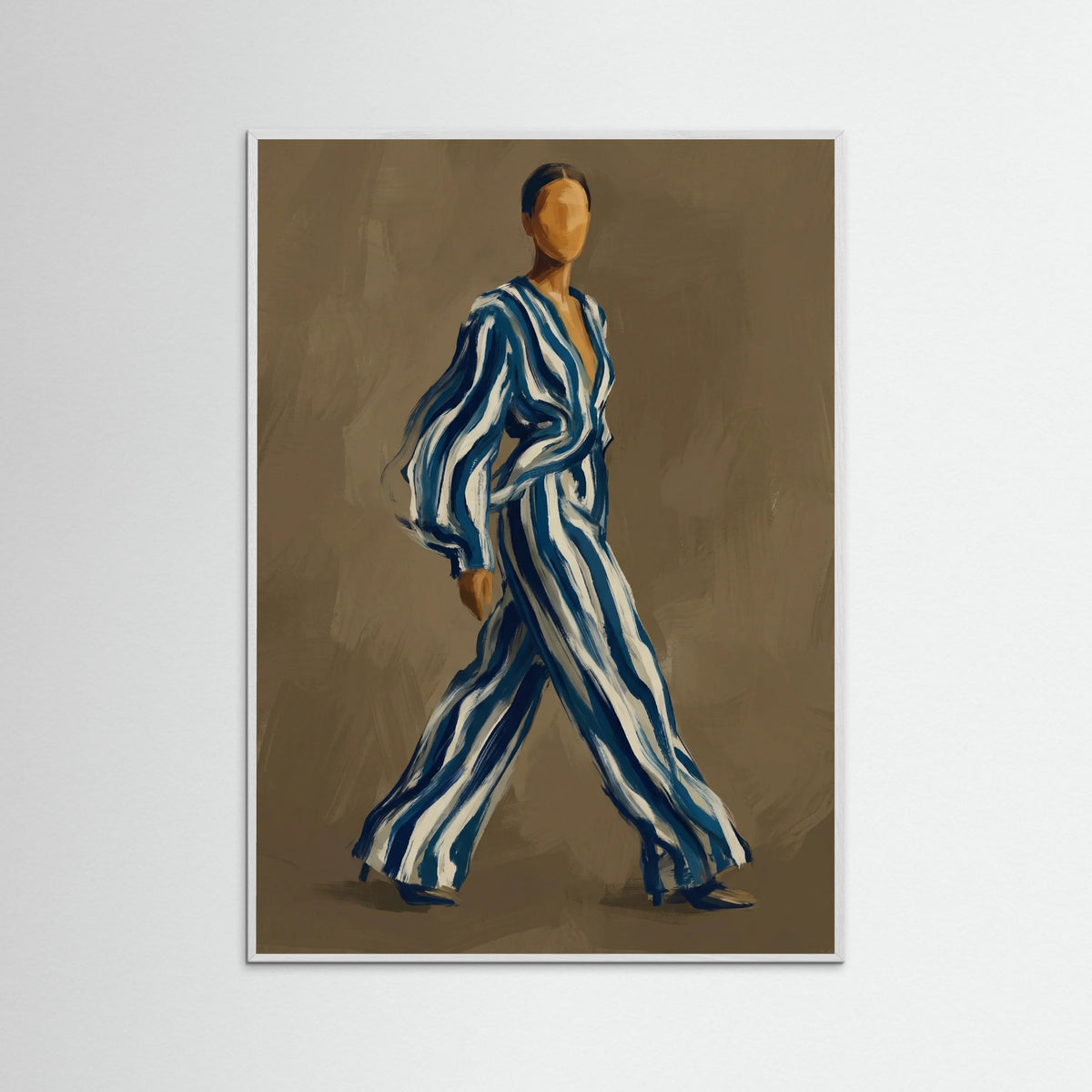 White Wood Bold Strokes Portrait