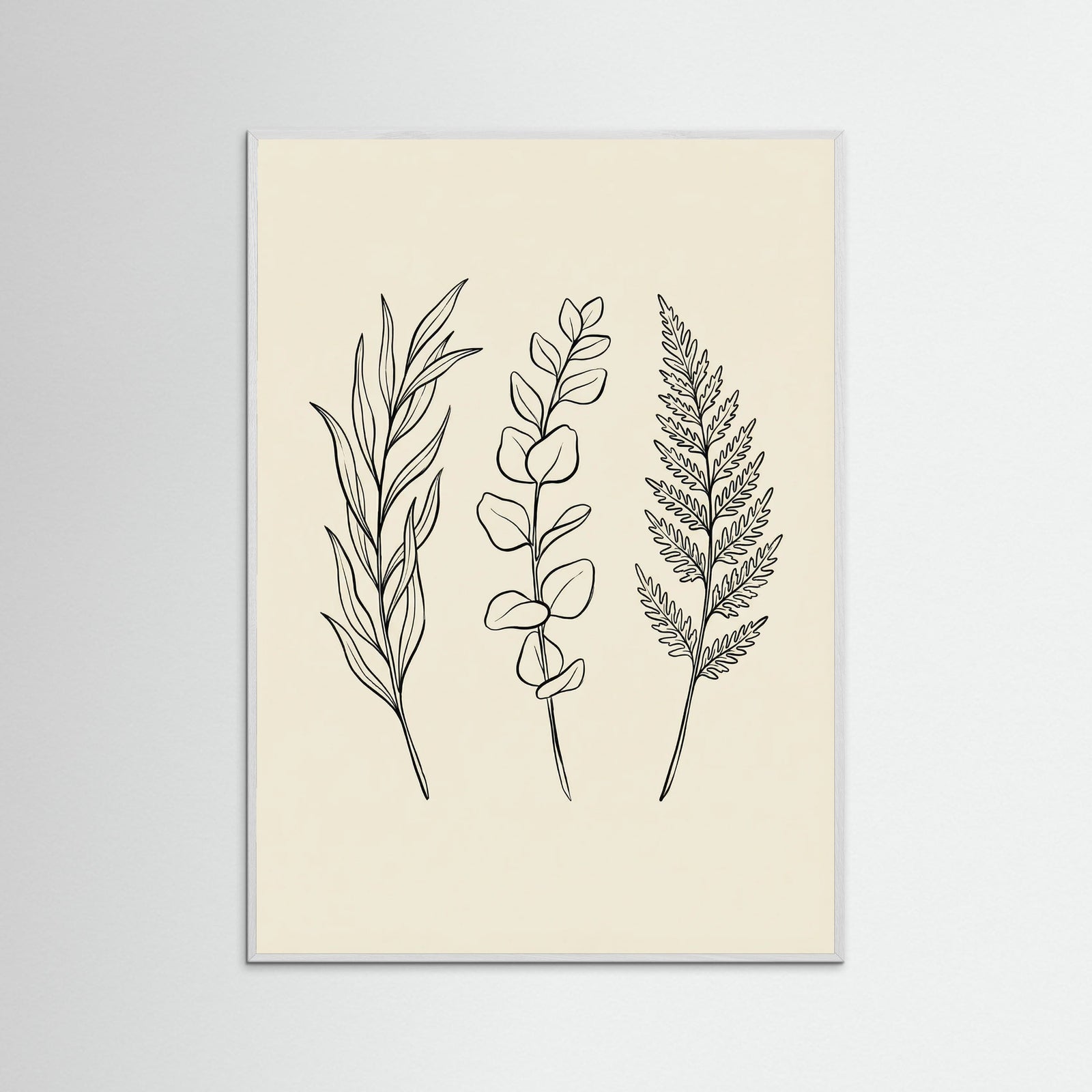 White Wood Botanical Bloom