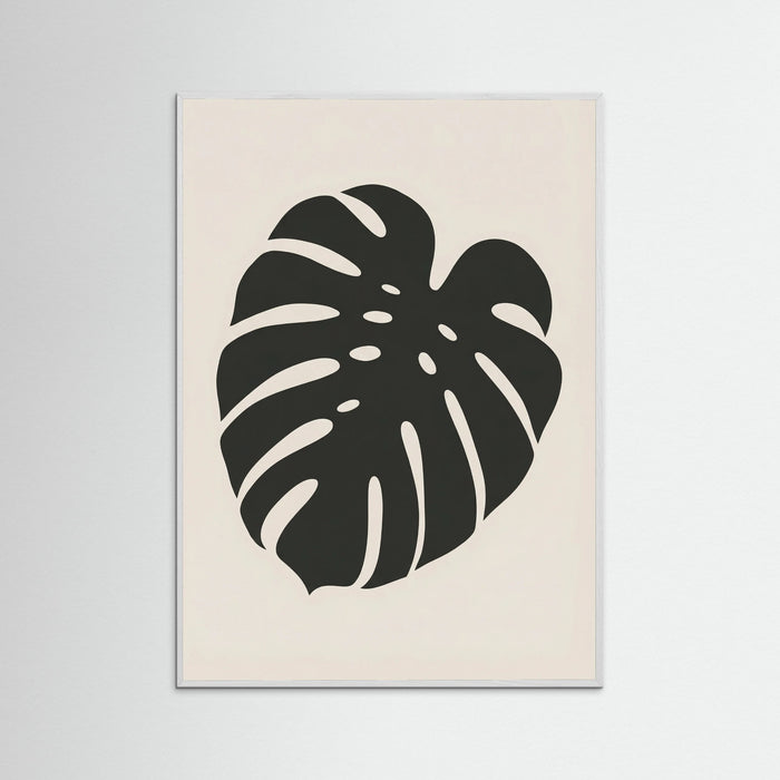 White Wood Botanical Silhouette
