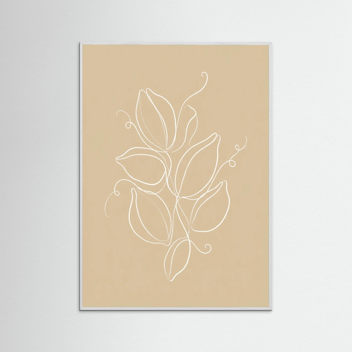 White Wood Botanical Simplicity