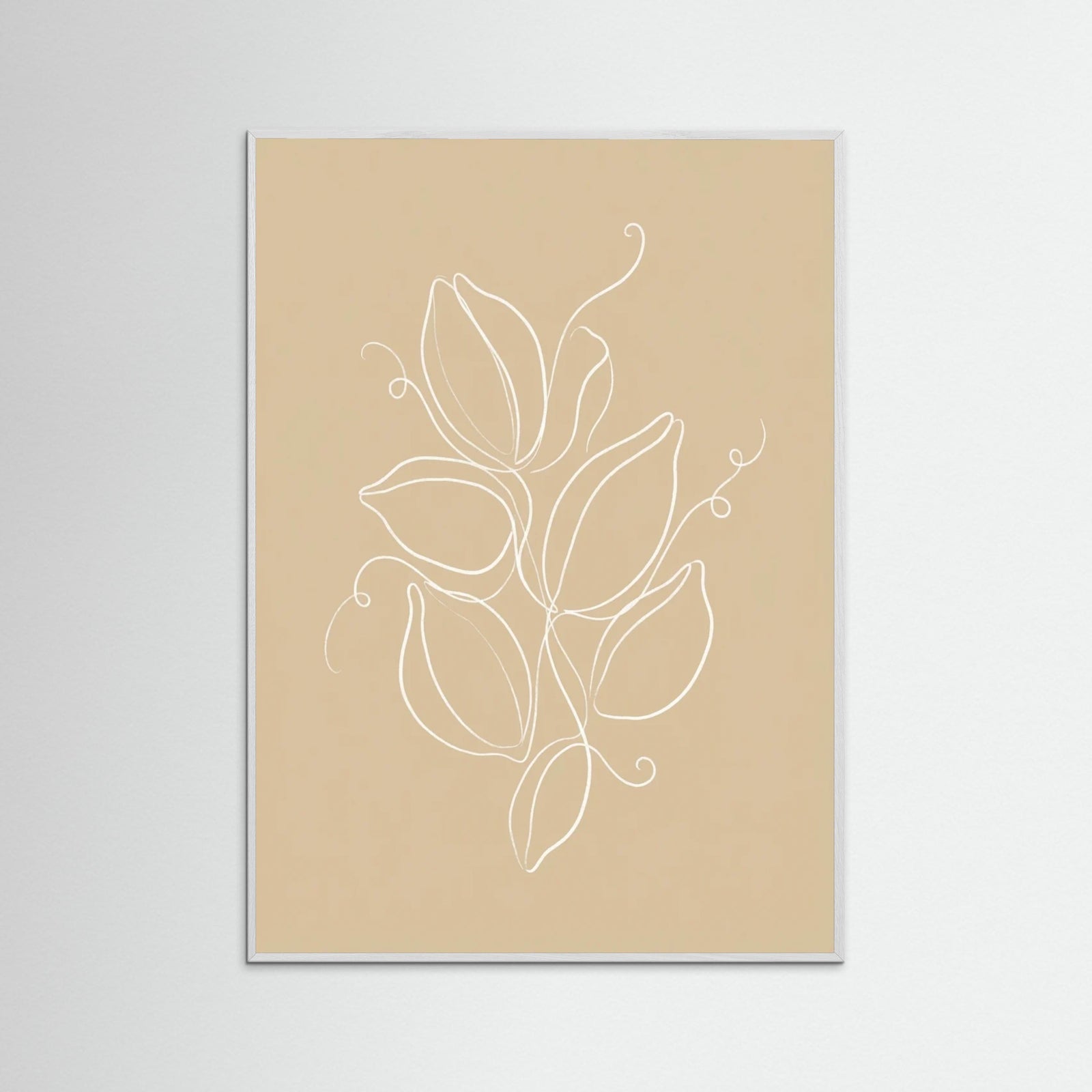 White Wood Botanical Simplicity
