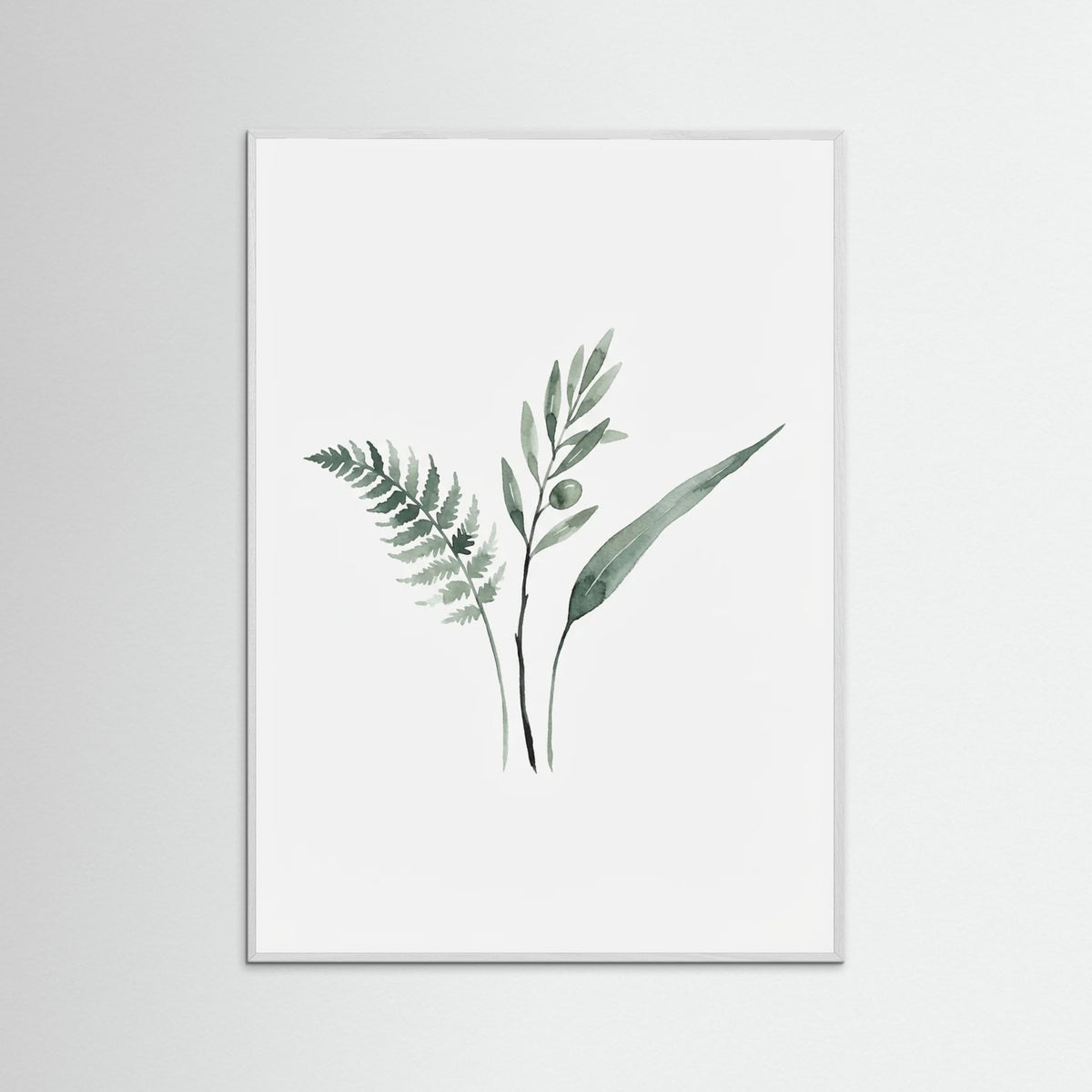 White Wood Botanical Simplicity