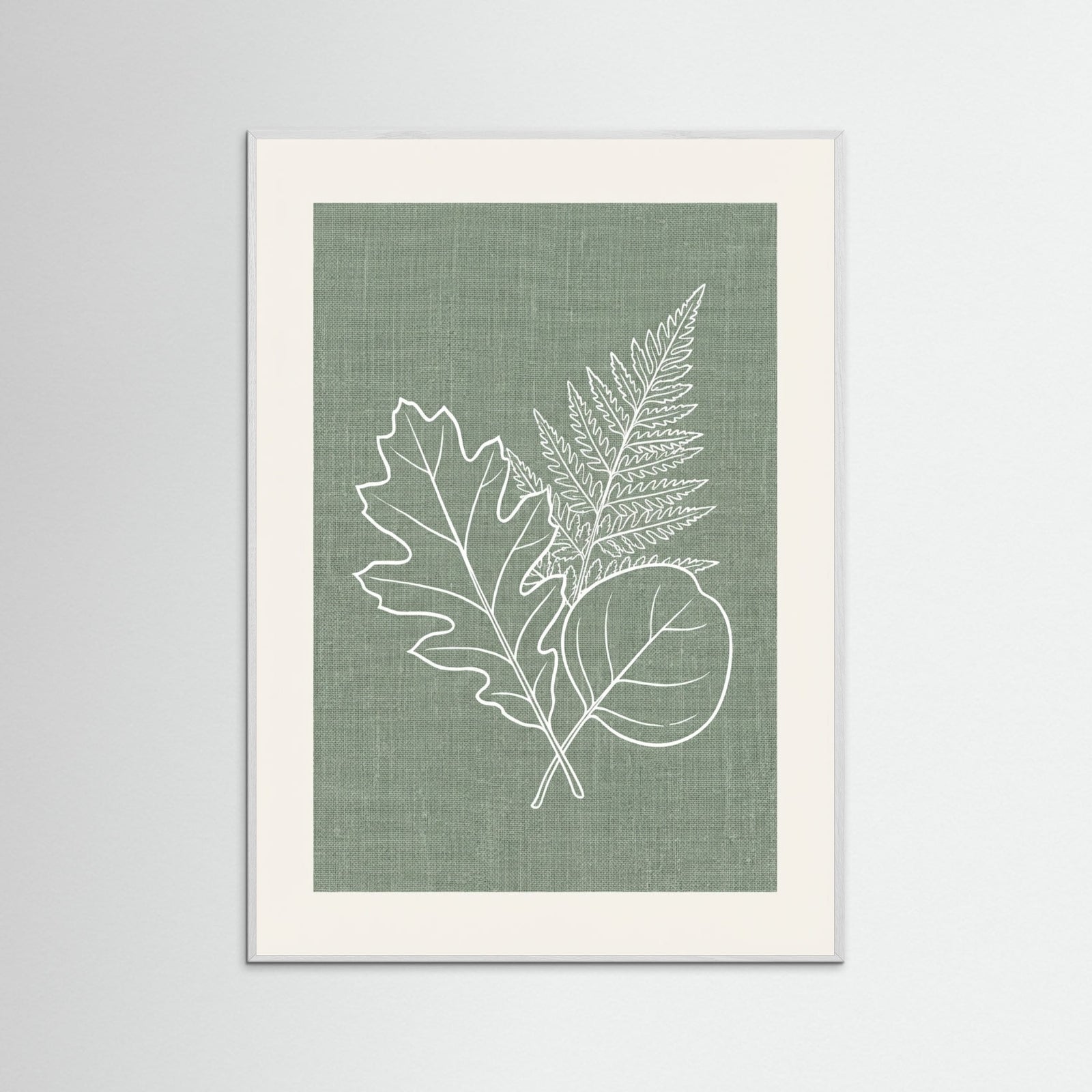 White Wood Botanical Vessel