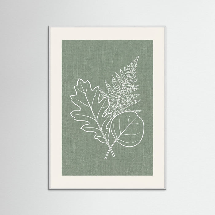 White Wood Botanical Vessel