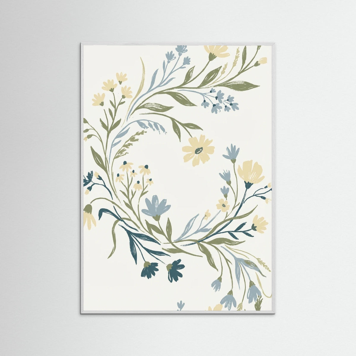 White Wood Botanical Vessel