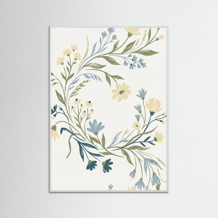 White Wood Botanical Vessel