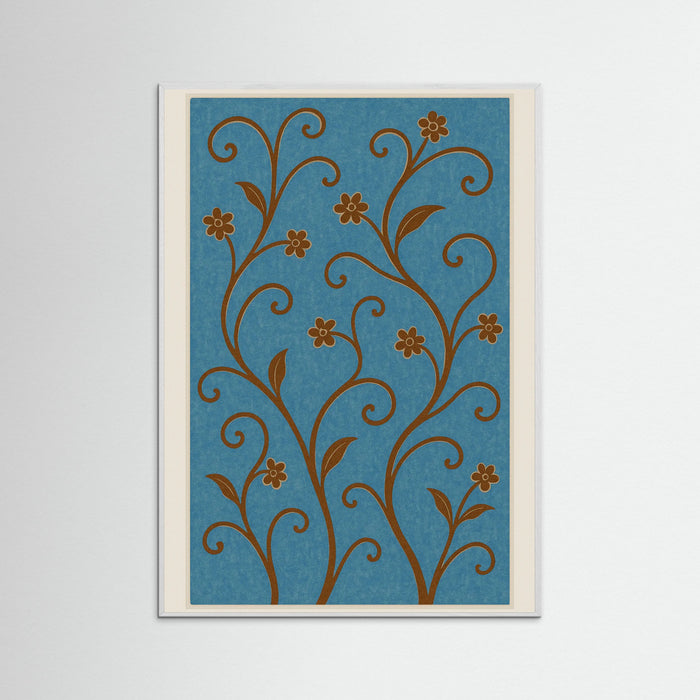 White Wood Botanical Vines