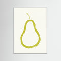 White Wood Brushstroke Apple Slice