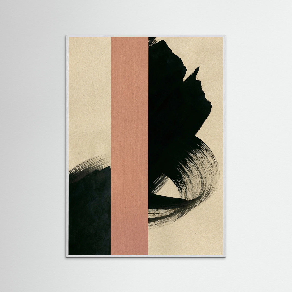 White Wood Brushstroke Balance