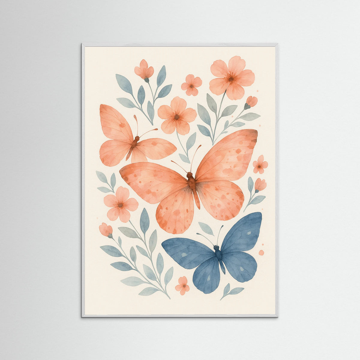 White Wood Butterfly Blossoms