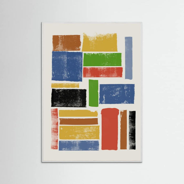COLOR LINO CUT COMPOSITION Poster – plakat og kunsttryk