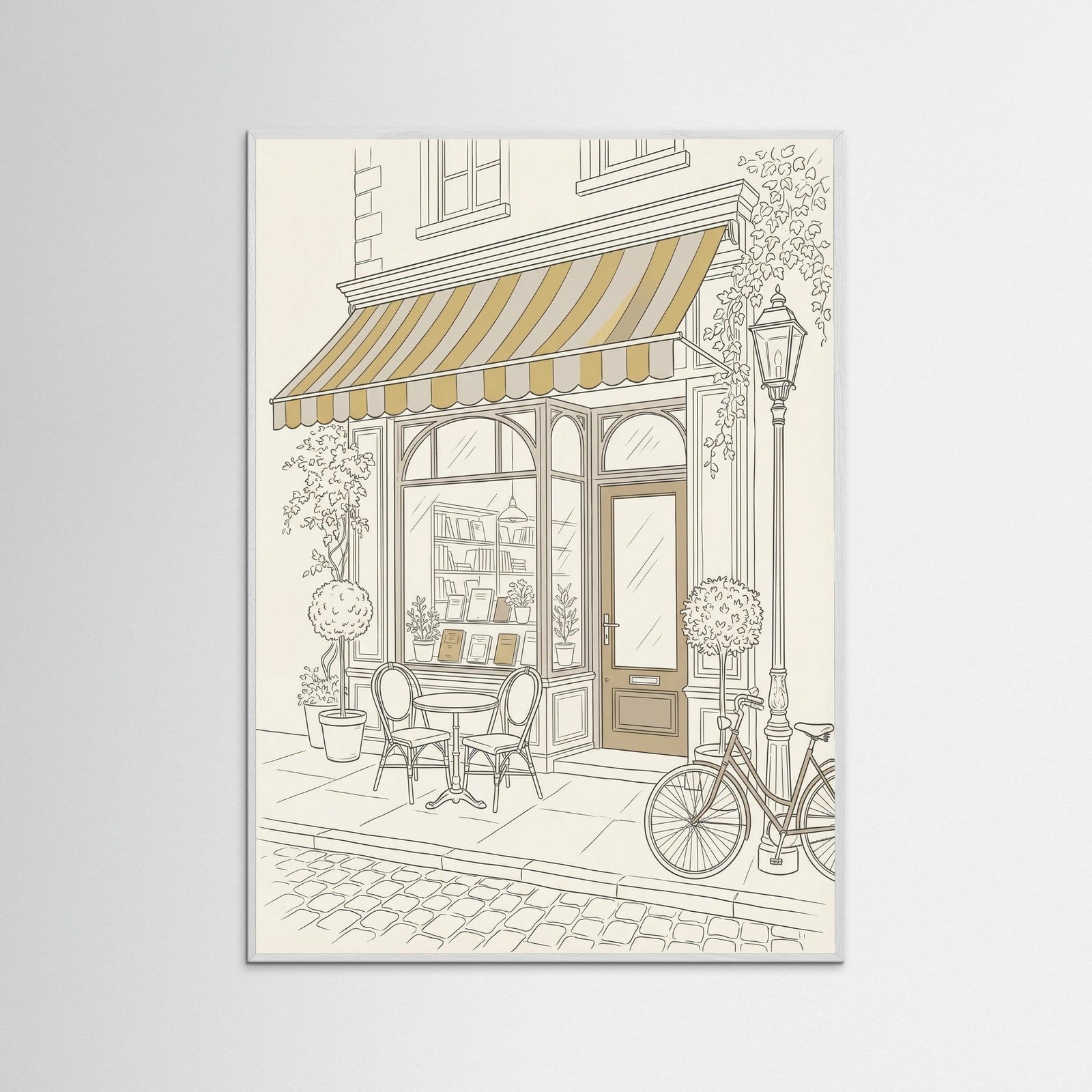 White Wood Cafe Serenity Sketch