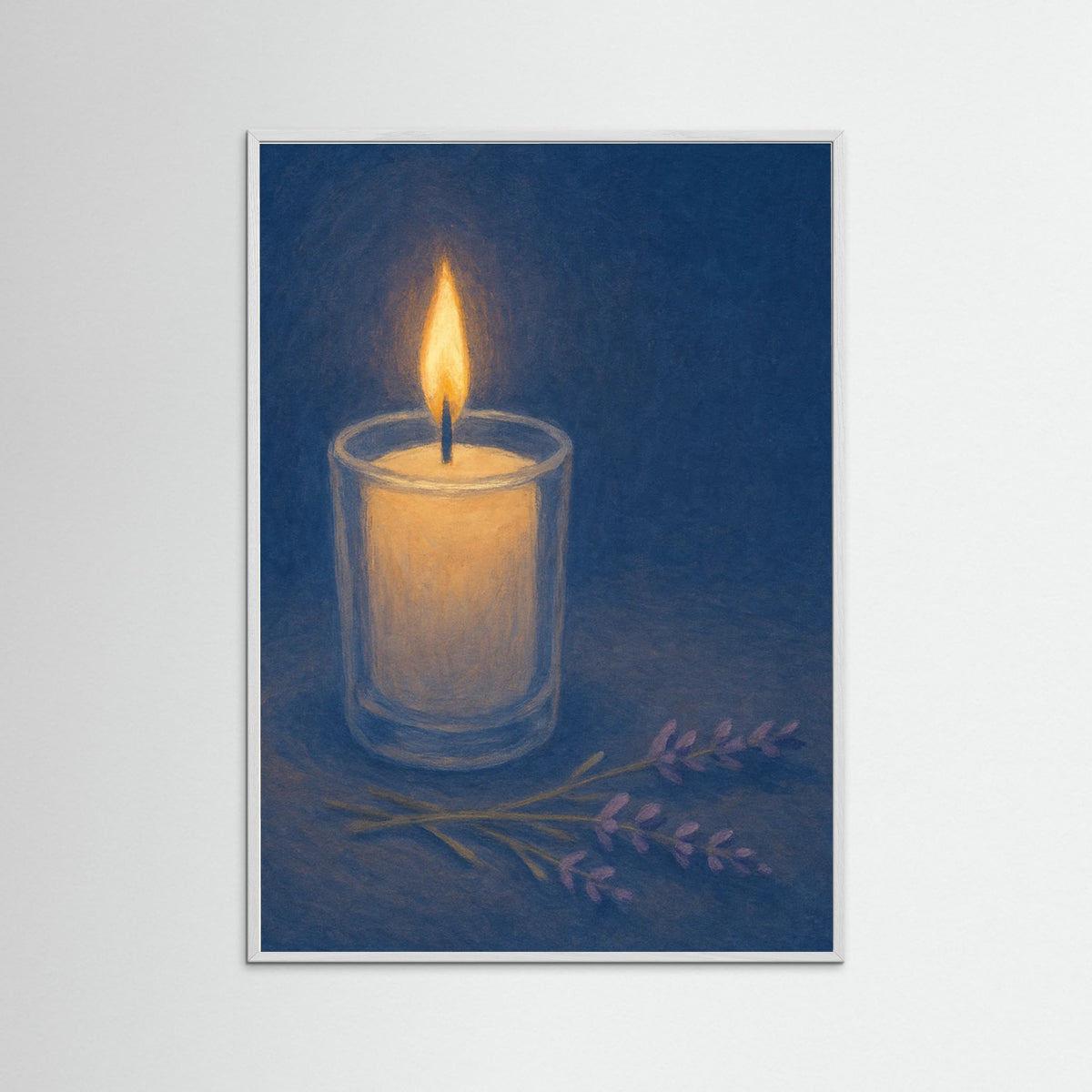 White Wood Candlelight Evening