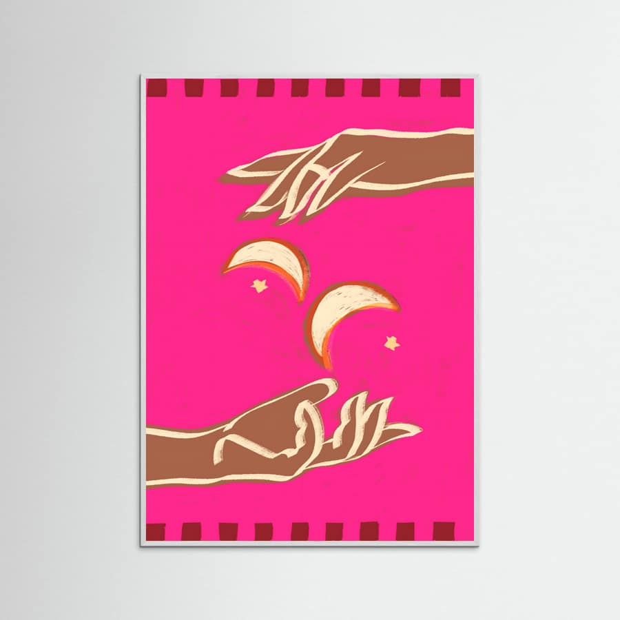 White Wood Celestial Exchange – A Couple Of Moons Poster