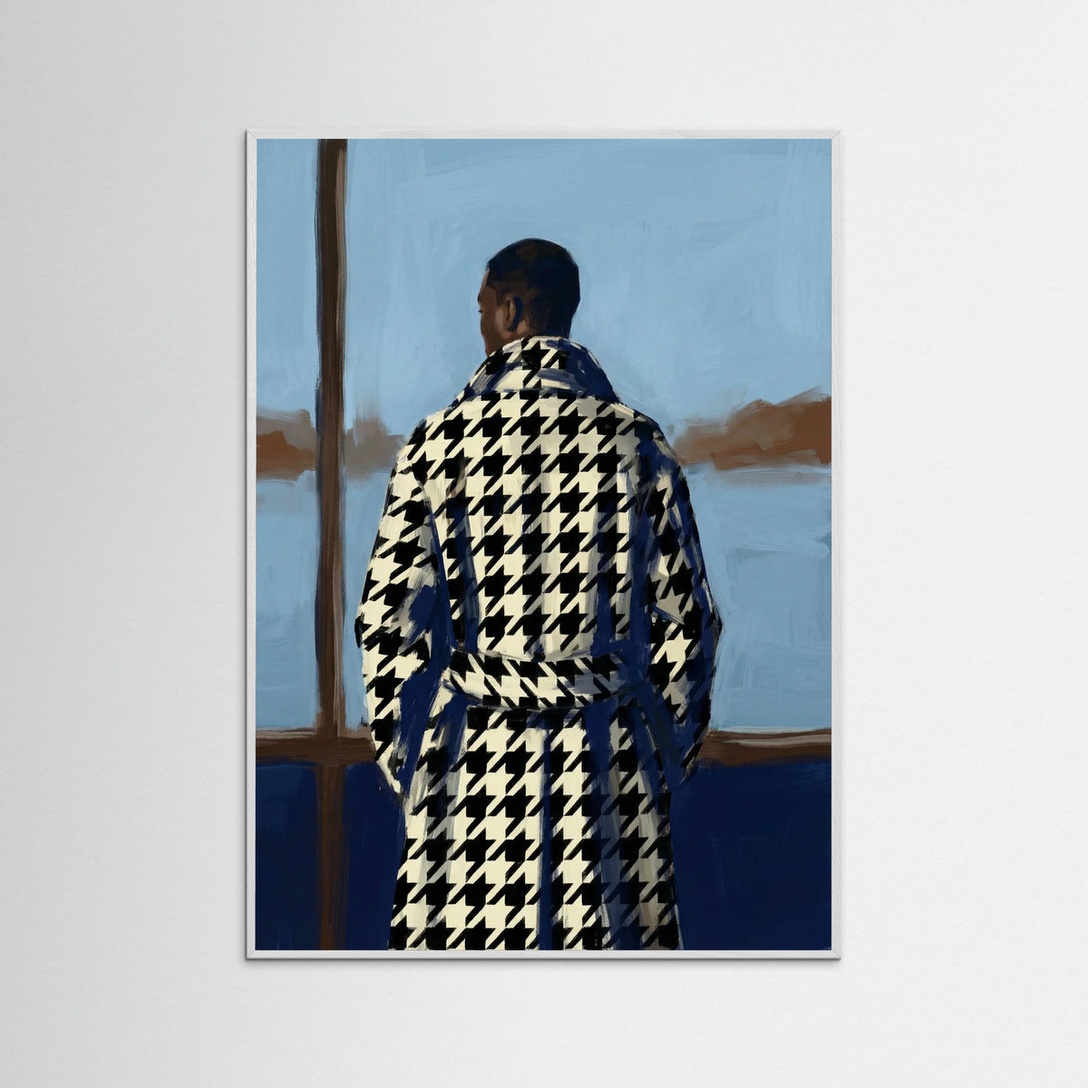 White Wood Checkered Solace