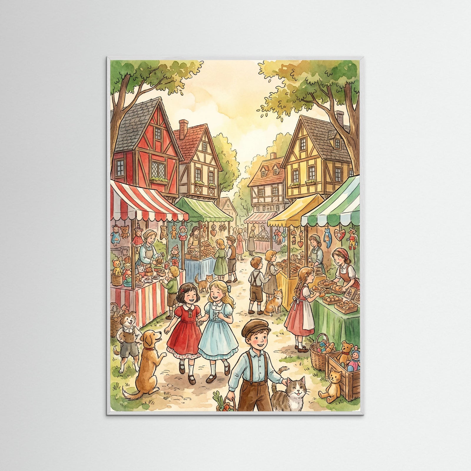 White Wood Childhood Street Fun