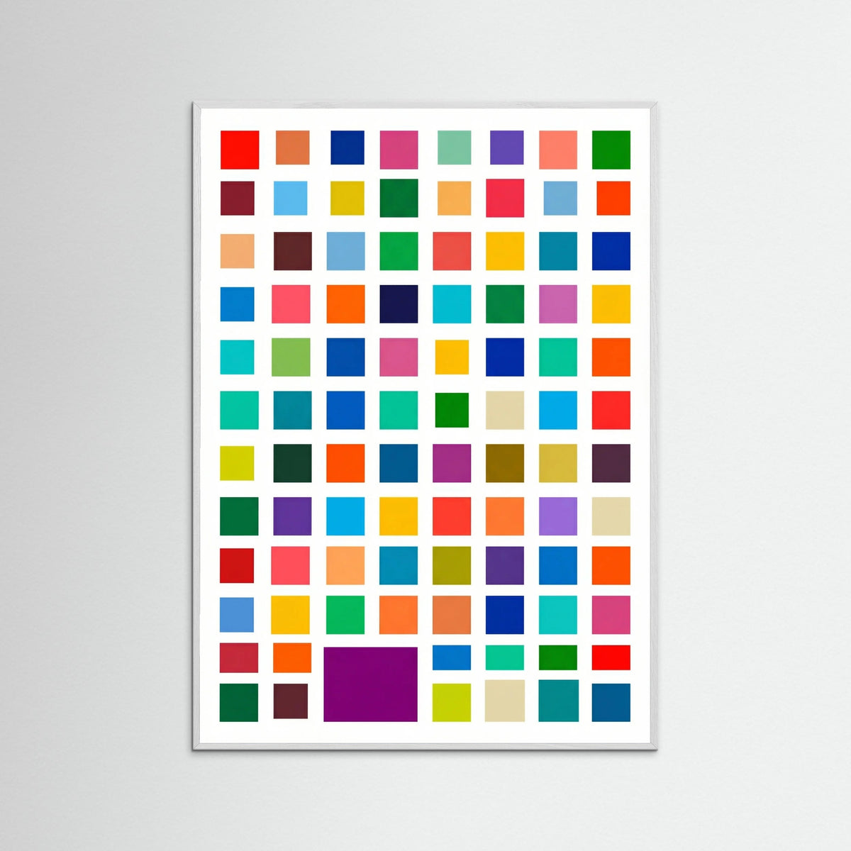 White Wood Chromatic Grid