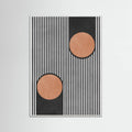 Circles on black background 2 Poster – poster and art print