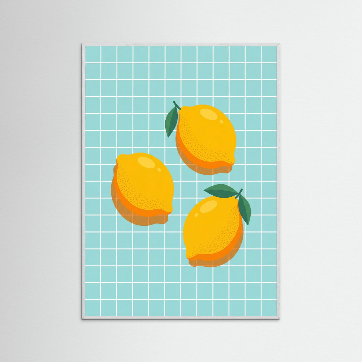 White Wood Citrus Grid