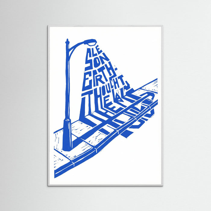 White Wood City Abstraction