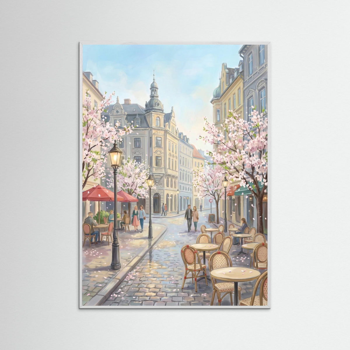 White Wood City Square Spring