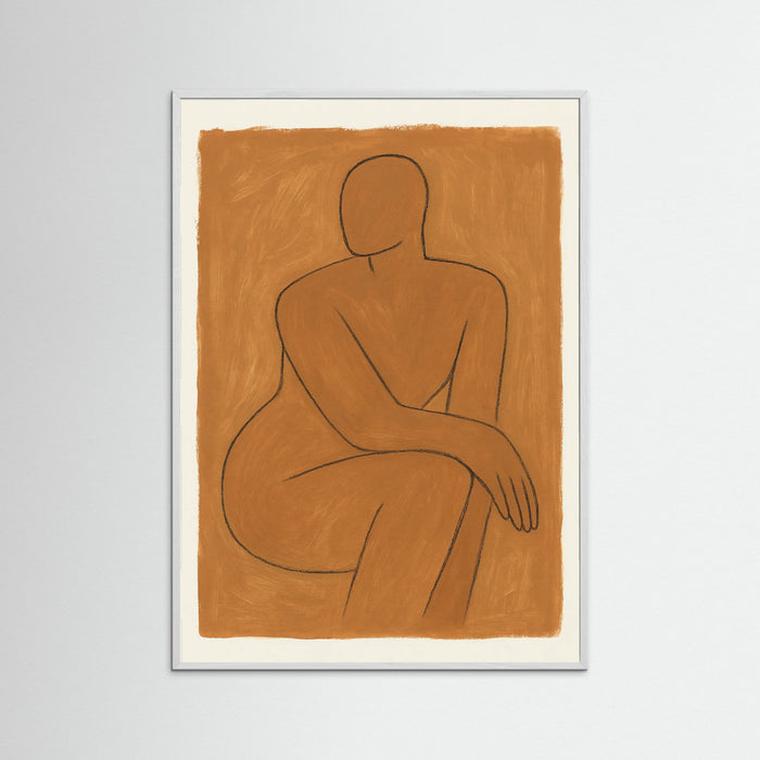 White Wood Clay Figure