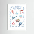 Coastal Collage Poster – poster and art print