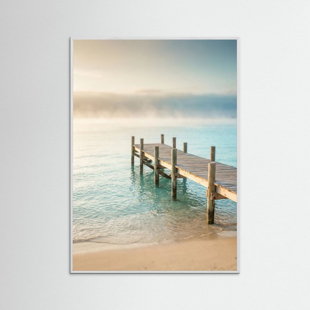 White Wood Coastal Serenity Beige