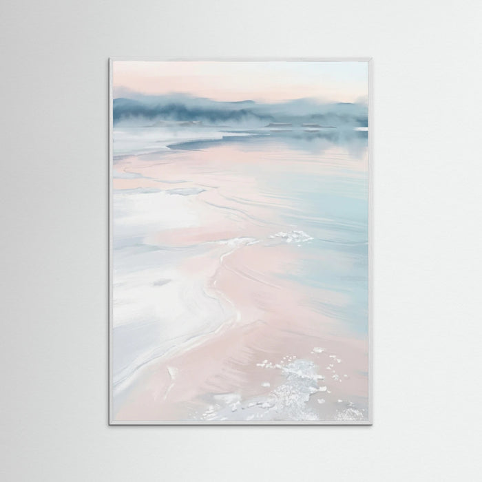 White Wood Coastal Serenity