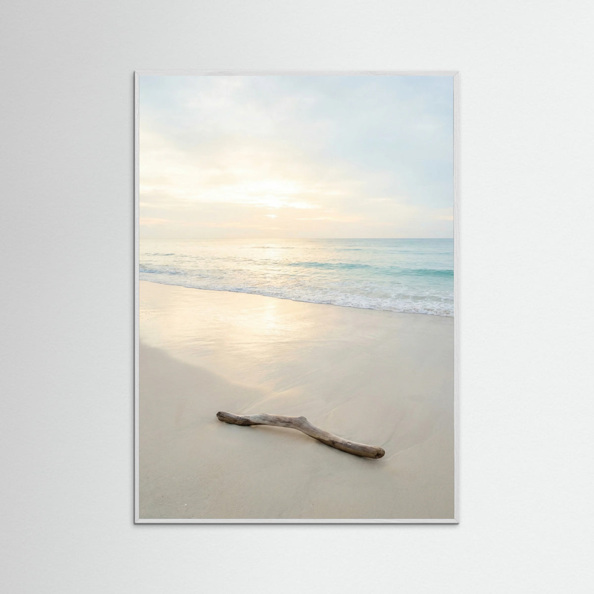 White Wood Coastal Serenity