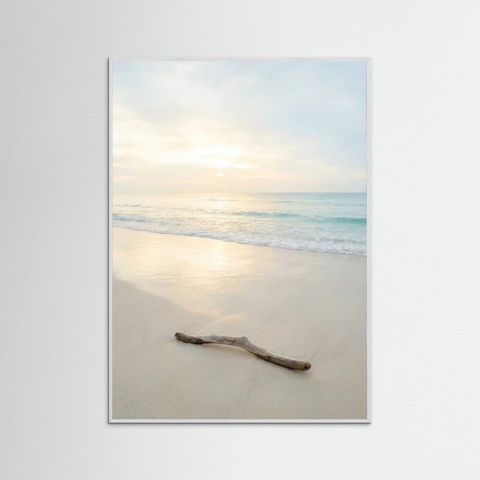 White Wood Coastal Serenity