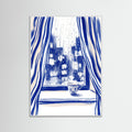 White Wood Cobalt Contemplation
