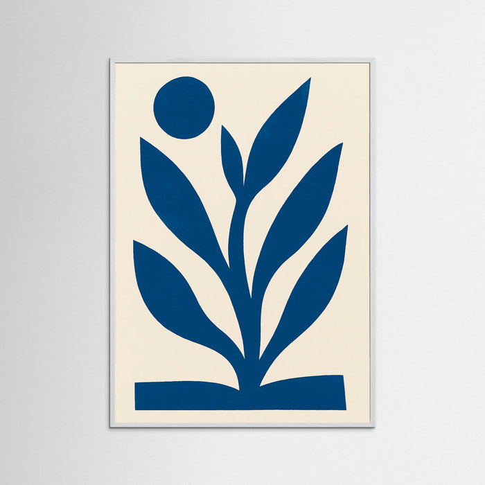 White Wood Cobalt Silhouette