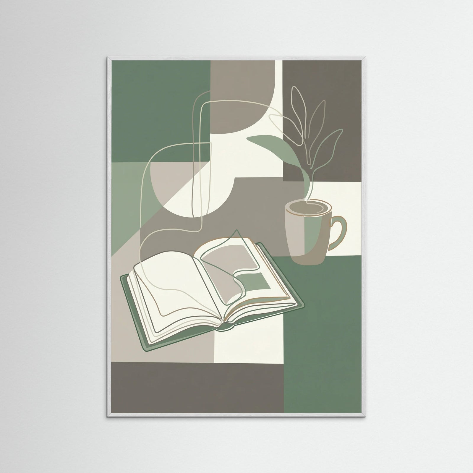 White Wood Coffee Contemplation