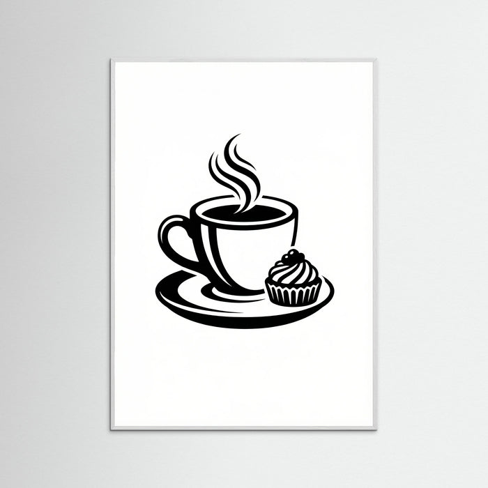 White Wood Coffee Silhouette
