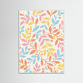 White Wood Colorful Bloom Grid