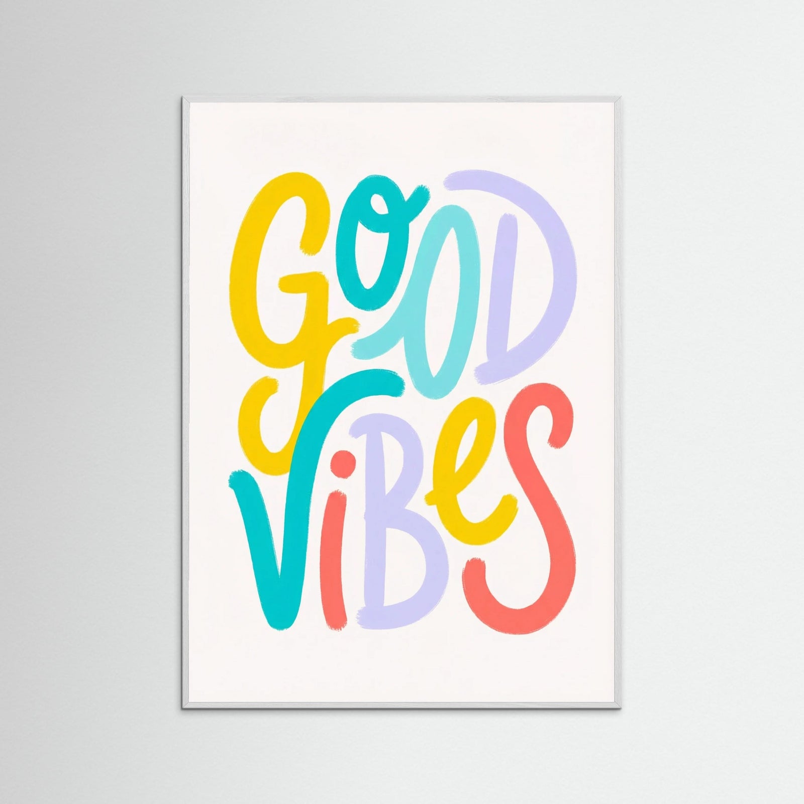 White Wood Colorful Greeting