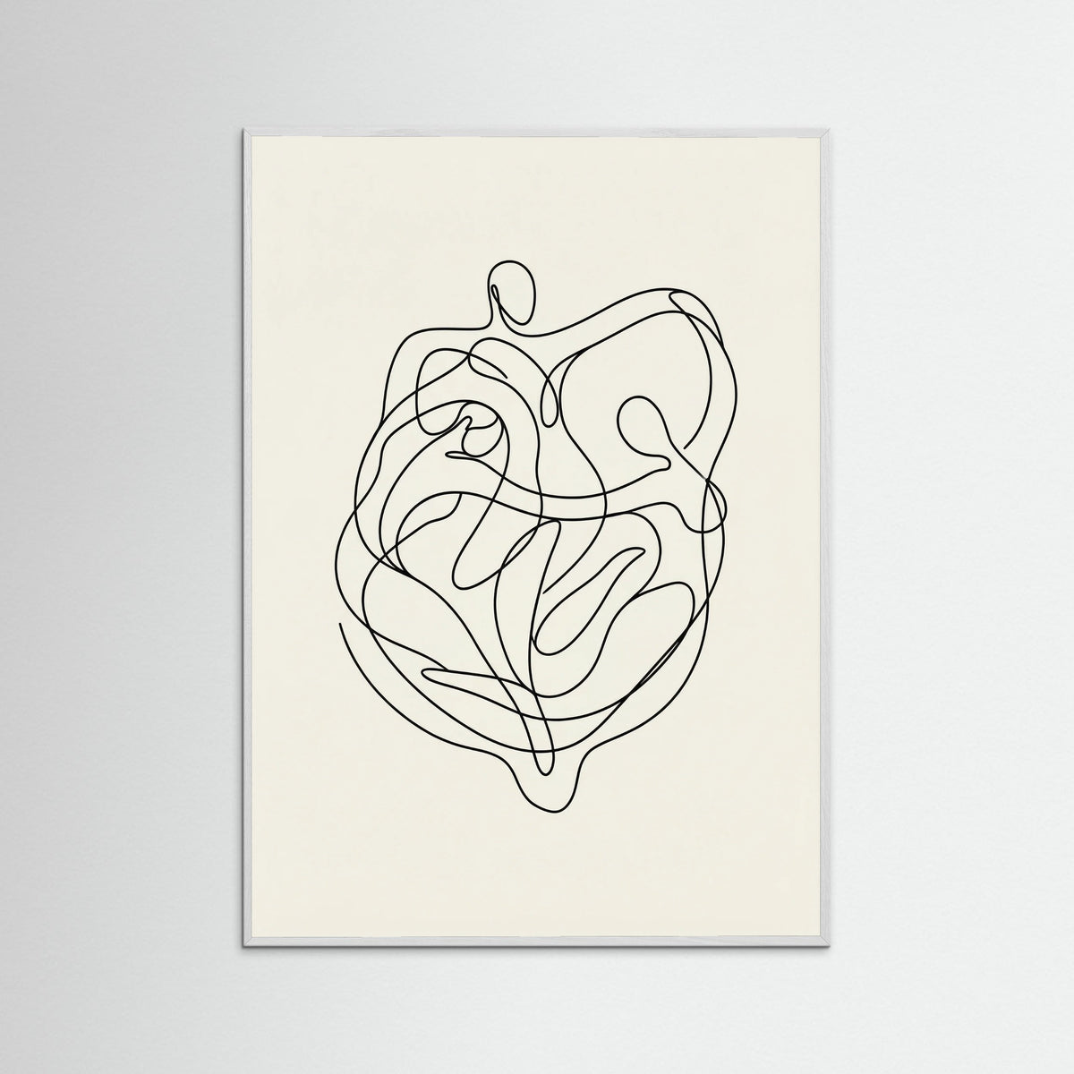 White Wood Connected Faces