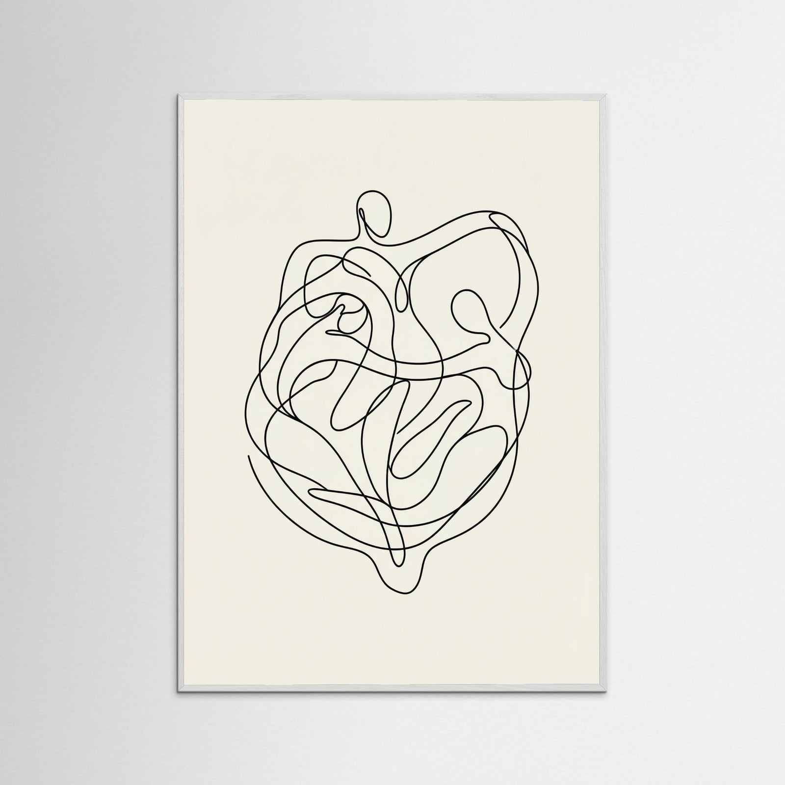White Wood Connected Faces